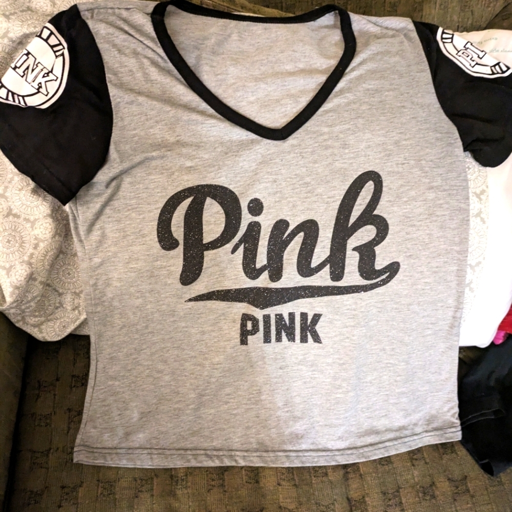 Pink Victoria's secret t-shirt